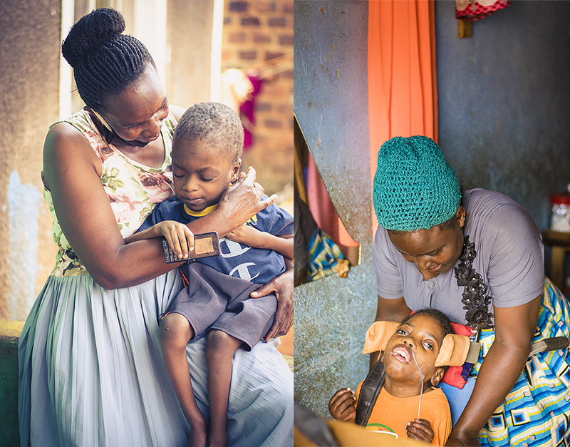 Mama Alan (Jesca) had to give up her job as a teacher to look after her son