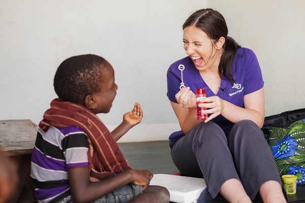 Maddy Engaging With Student